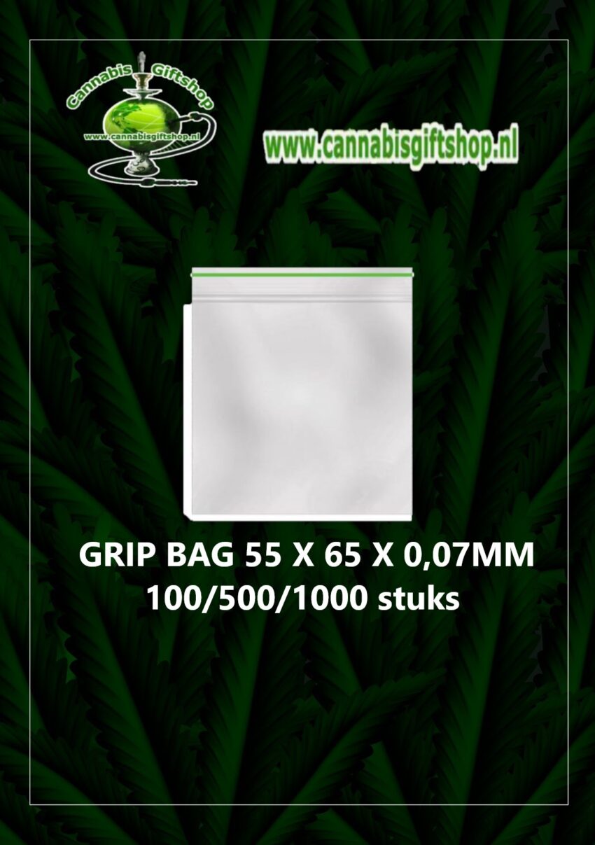 Cannabis giftshop GRIP BAG 55 X 65 X 0,07MM all