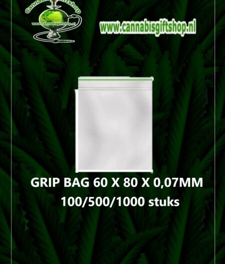 Cannabis giftshop GRIP BAG 60 X 80 X 0,07MM all