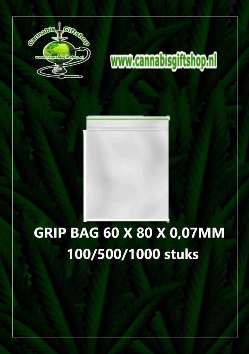 Cannabis giftshop GRIP BAG 60 X 80 X 0,07MM all