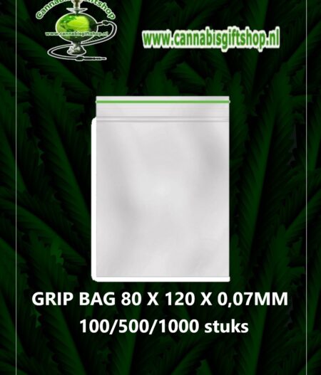 Cannabis giftshop GRIP BAG 80 X 120 X 0,07MM all