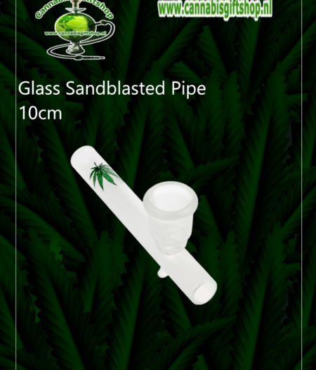 Glass Sandblasted Pipe 10cm
