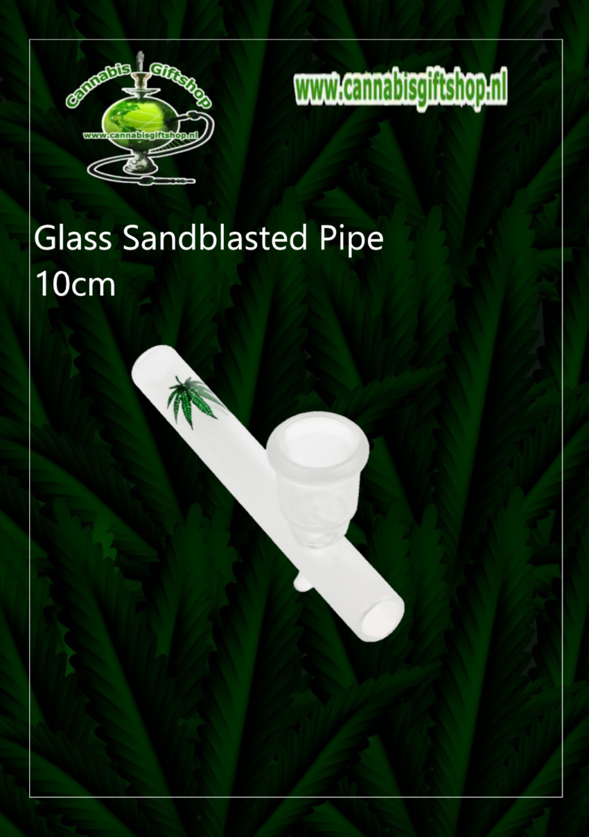Glass Sandblasted Pipe 10cm