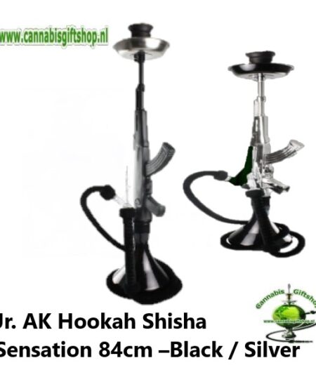 Jr. AK Hookah Shisha Sensation 84cm –Black / Silver