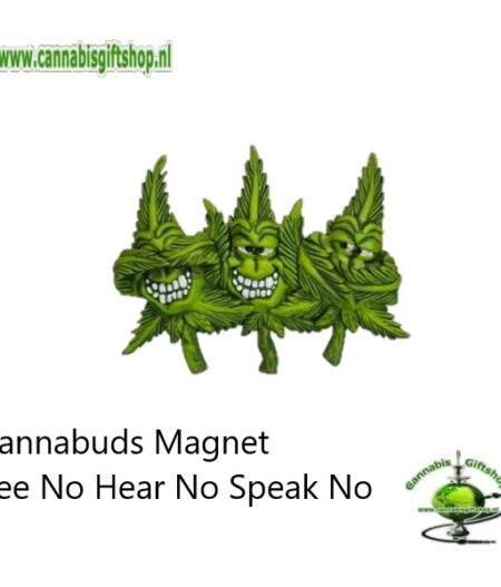 Cannabuds Magnet See No Hear No Speak No