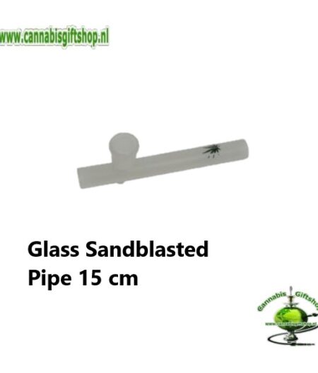 Glass Sandblasted Pipe 15,5 cm