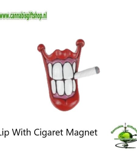 Lip With Cigaret Magnet