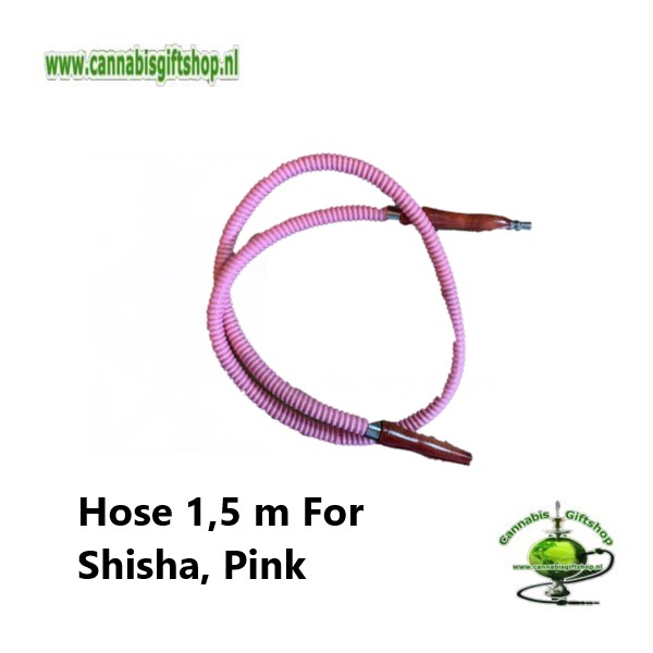 Hose 1,5 m For Shisha, Pink