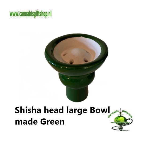 Shisha head large Bowl made Green