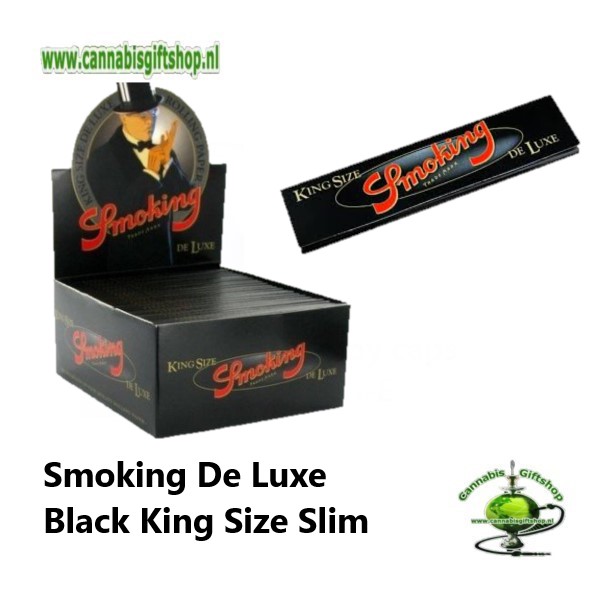 Smoking De Luxe Black King Size Slim
