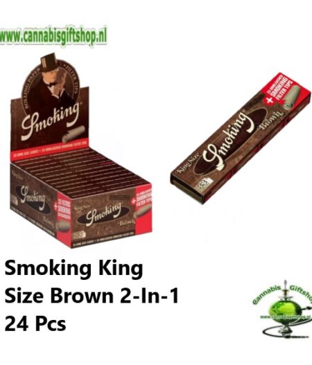 Smoking King Size Brown 2-In-1 24 Pcs