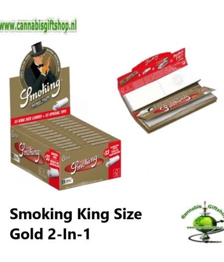 Smoking King Size Gold 2-In-1 Pcs