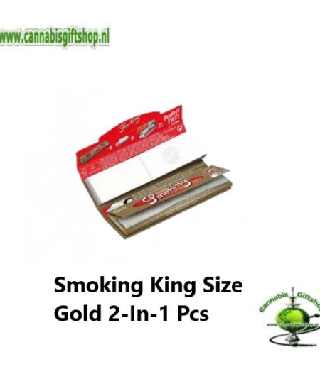 Smoking King Size Gold 2-In-1 Pcs