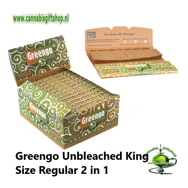Greengo Unbleached King Size Regular 2 in 1