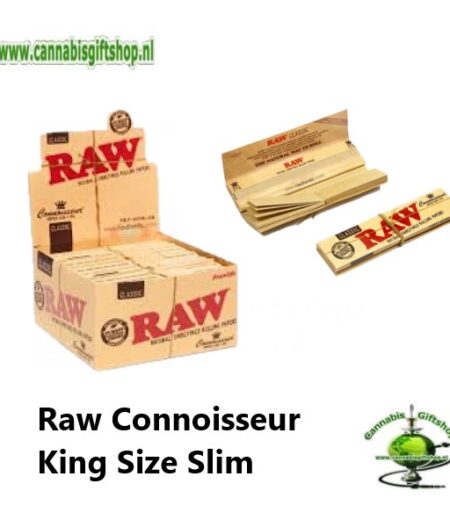 Raw Organic Connoisseur King Size Slim 2 In 1